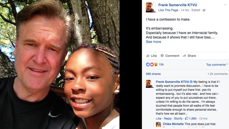 Frank Somerville and daughter.